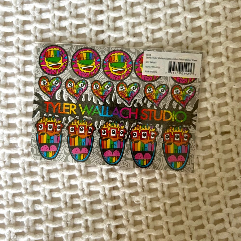NWT Sporti x Tyler Wallach Studio Limited Edition Sticker Sheet